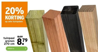 GAMMA Tuinpaal grenen 270 cm aanbieding