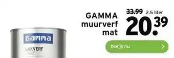 GAMMA Gamma muurverf mat aanbieding