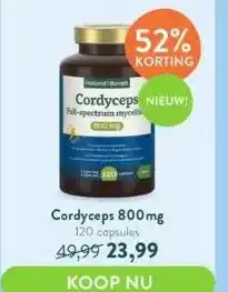 Holland & Barrett Cordyceps 800mg 120 capsules aanbieding