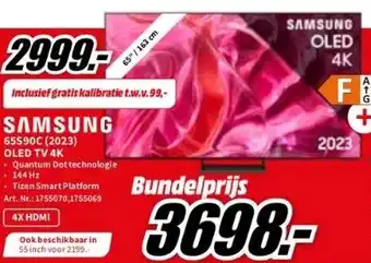 MediaMarkt Samsung 65s90c (2023) oled tv 4k aanbieding