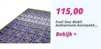 Obelink Froli star mobil bedsysteem basispakket - 200x70cm aanbieding