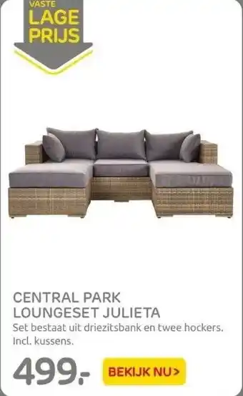 Praxis Central park loungeset julieta aanbieding