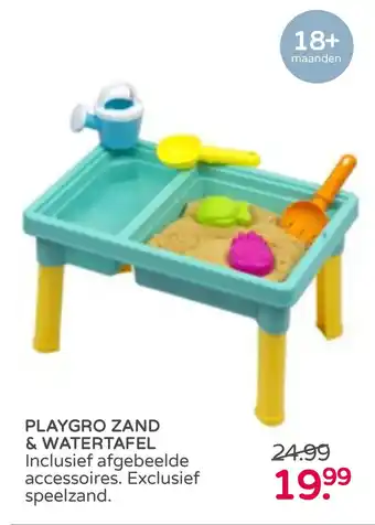 Prenatal Playgro zand & watertafel aanbieding