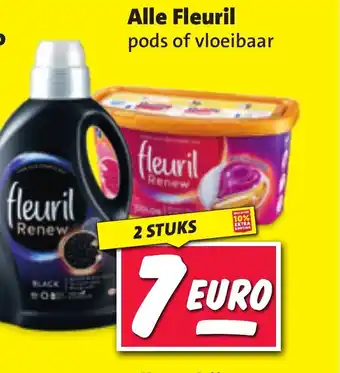 Nettorama 2 STUKS Alle Fleuril pods of vloeibaar aanbieding