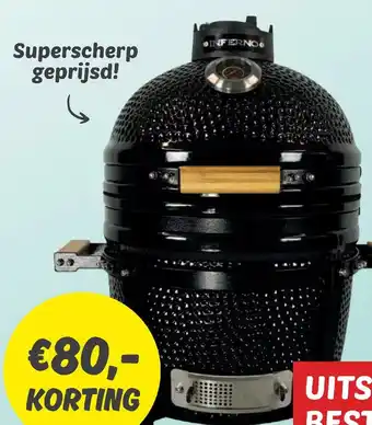 Dekamarkt Inferno kamado bbq compact aanbieding