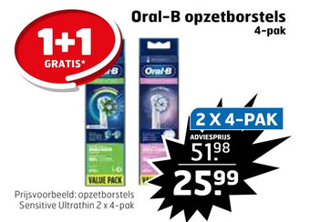 Trekpleister Oral-b opzetborstels aanbieding