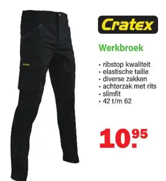 Van Cranenbroek Cratex Werkbroek aanbieding