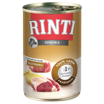 Zooplus Rinti sensible 1 x 400 g - lam & aardappelen aanbieding