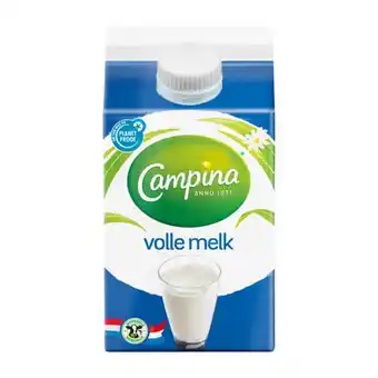 Coop Campina volle melk aanbieding