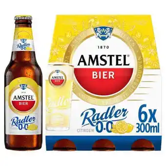 Coop Amstel radler 0.0 bier citroen fles 6 x 30 cl aanbieding