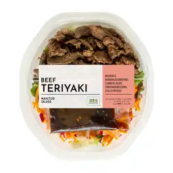 Coop Maaltijdsalade beef teriyaki aanbieding