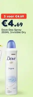 Ochama Dove deo spray invisible dry aanbieding