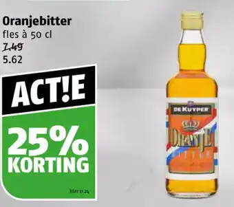 Poiesz De Kuyper oranjebitter 50CL aanbieding