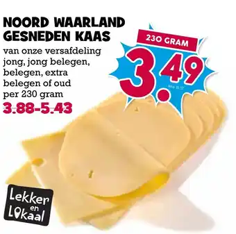 Boon`s Markt Noord waarland gesneden kaas aanbieding