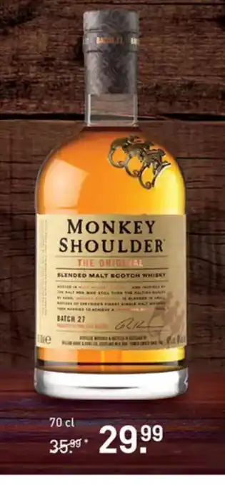 Gall & Gall Monkey shoulder the original 70cl aanbieding