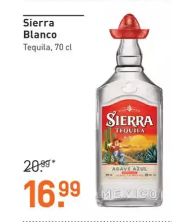 Gall & Gall Sierra blanco tequila 70cl aanbieding