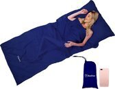 Bol.com Beefree lakenzak - dunne zomerslaapzak - liner | blauw aanbieding