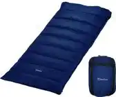 Bol.com Beefree slaapzak xl - grote katoenen 220 x 90cm - aanritsbaar - blauw aanbieding