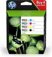 Bol.com Hp 903xl - 3hz51ae- inktcartridges zwart + kleur ( cyaan / magenta / geel ) aanbieding