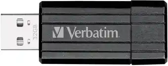 Conrad Verbatim pin stripe usb-stick 32 gb usb 2.0 zwart 49064 aanbieding