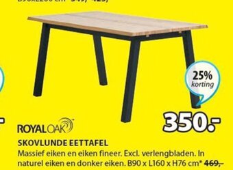 Jysk Skovlunde eettafel aanbieding