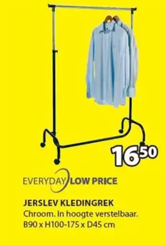 Jysk Jerslev kledingrek aanbieding