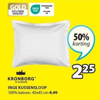 Jysk Inge kussensloop aanbieding