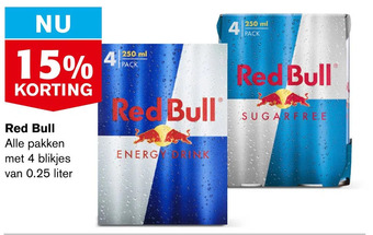 Hoogvliet Red bull aanbieding