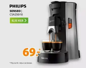 Expert PHILIPS SENSEO CSA250/10 aanbieding