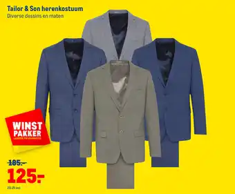 Makro Tailor & Son herenkostuum aanbieding