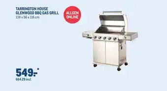 Makro Tarrington house glenwood bbq gas grill aanbieding