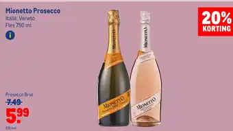 Makro Mionetto prosecco aanbieding