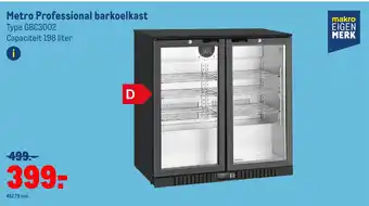 Makro Metro professional barkoelkast aanbieding