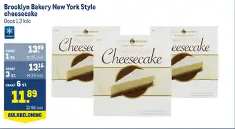 Makro Brooklyn bakery new york style cheesecake aanbieding