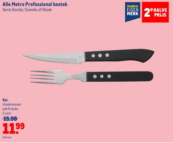 Makro Alle metro professional bestek aanbieding
