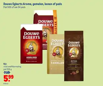 Makro DOUWE EGBERTS rood snelfiltermaling 500 g aanbieding