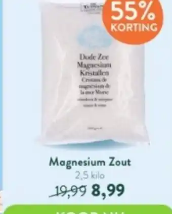 Holland & Barrett Magnesium Zout 2,5 kilo aanbieding