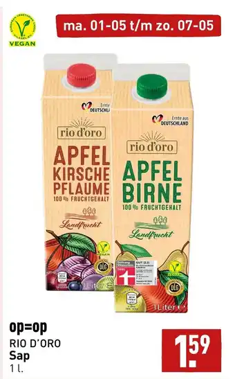 ALDI RIO D'ORO Sap 1 l. aanbieding