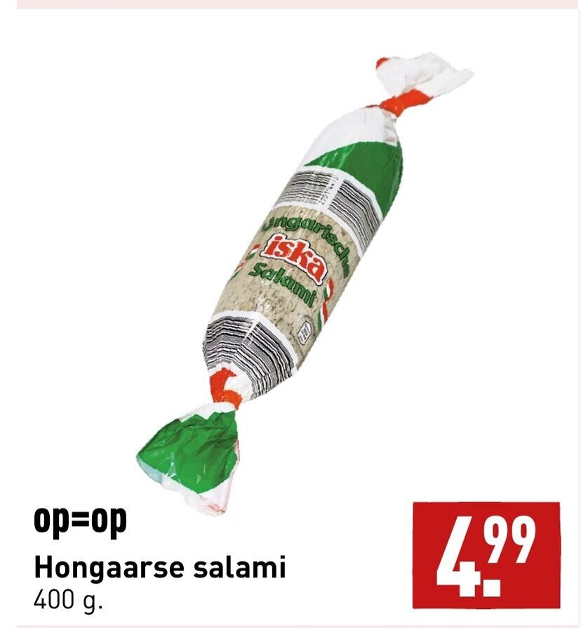 Hongaarse salami 400G aanbieding bij ALDI