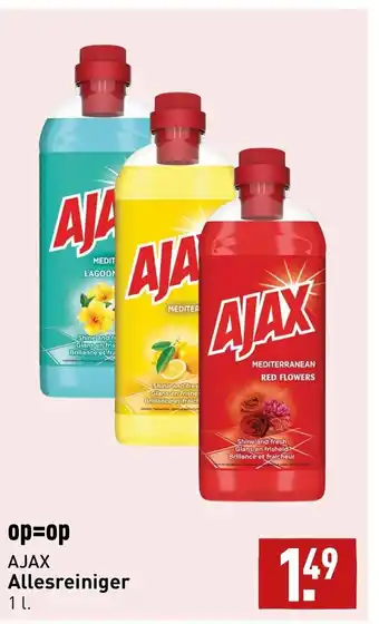 ALDI AJAX Allesreiniger 1L aanbieding