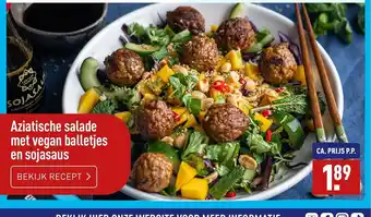 ALDI Aziatische salade met vegan balletjes en sojasaus aanbieding