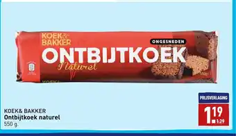 ALDI KOEK & BAKKER Ontbijtkoek naturel 550 g aanbieding