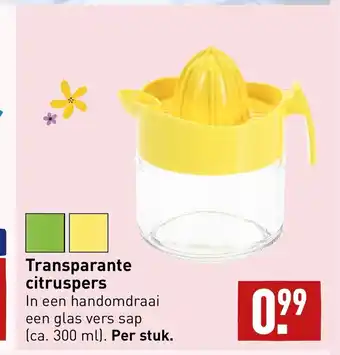 ALDI Transparante citruspers aanbieding