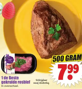 Dirk 1 de Beste gekruide rosbief 500g aanbieding