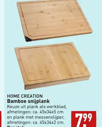 ALDI HOME CREATION Bamboe snijplank aanbieding