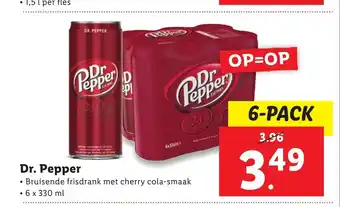 Lidl Dr. Pepper 6 x 330 ml aanbieding