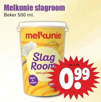 Dirk Melkunie Slagroom kant en klaar 500ml aanbieding