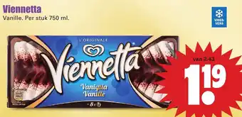 Dirk Viennetta ijs 750ml aanbieding