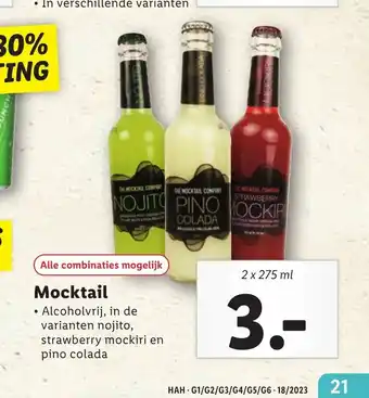 Lidl Mocktail 2 x 275 ml aanbieding