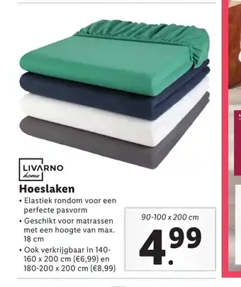 Lidl LIVARNO home Hoeslaken 90-100 x 200 cm aanbieding